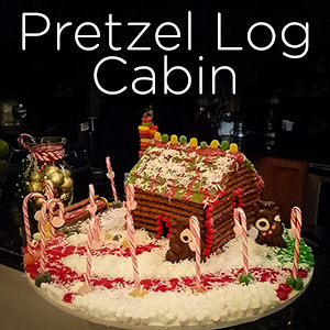 Those Who Can T Make Gingerbread Houses Make Pretzel Log Cabins